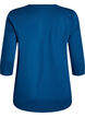 Sports top with 3/4 sleeves, Blue, Packshot image number 1