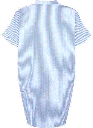Striped shirt with chest pockets, Light Blue Stripe , Packshot image number 1