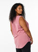 Sleeveless viscose blouse, Rose, Model image number 2