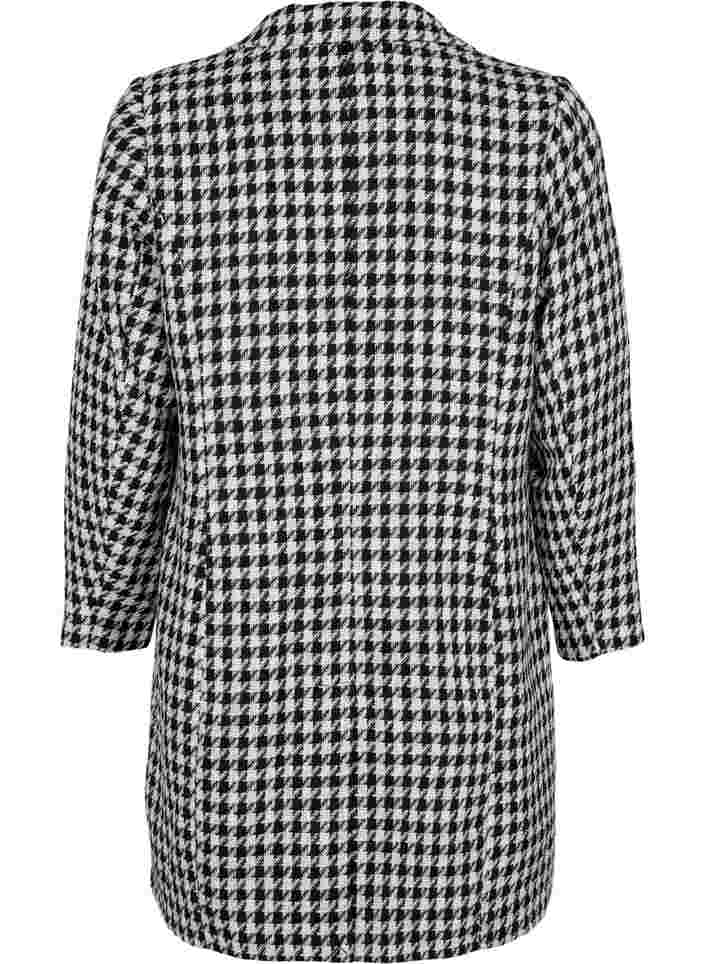 Checkered jacket with button closure, Houndsthooth, Packshot image number 1