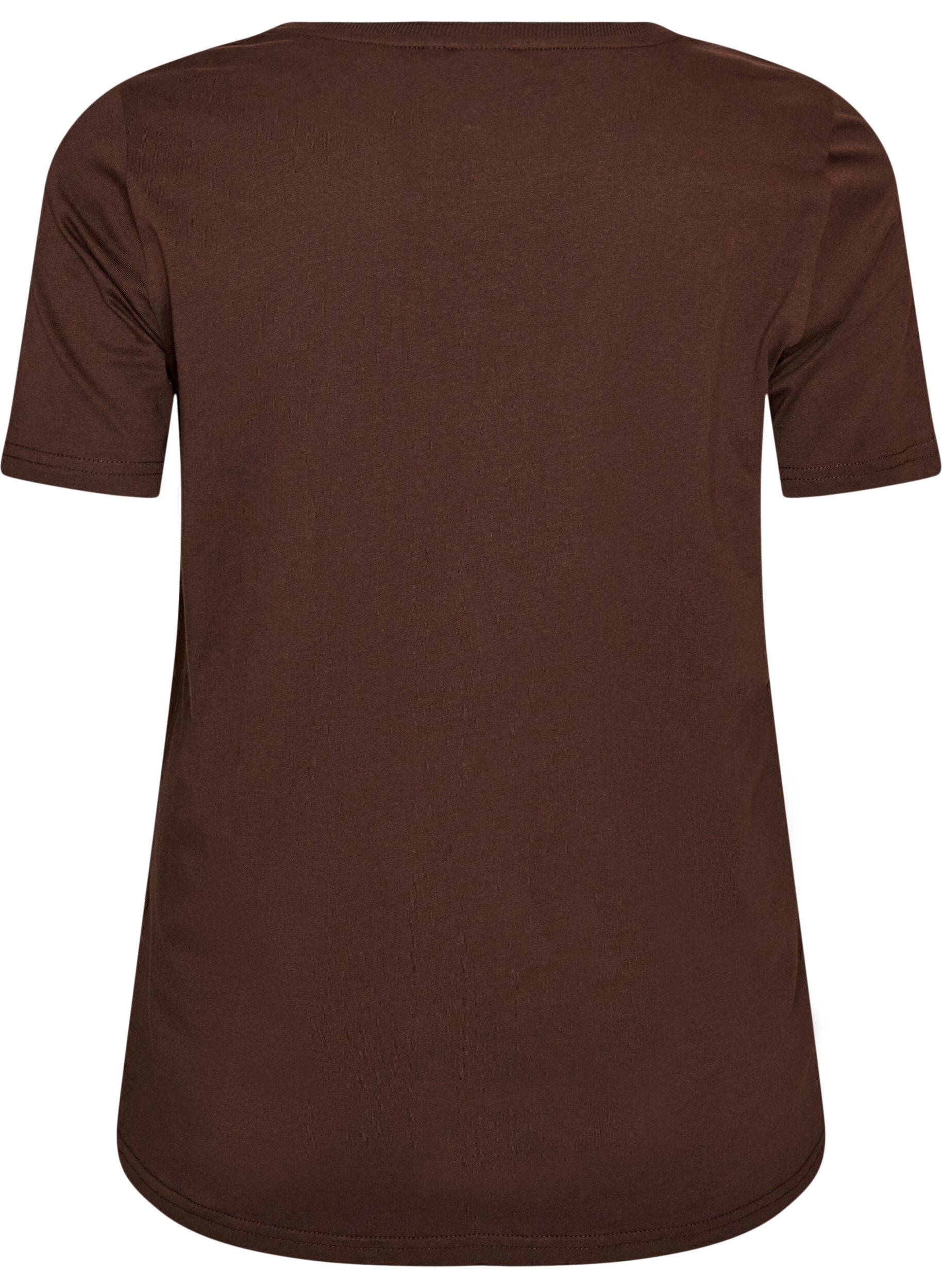 ZizzifashionChristmas t-shirt in organic cotton, Brown, Packshot image number 1