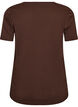 Christmas t-shirt in organic cotton, Brown, Packshot image number 1