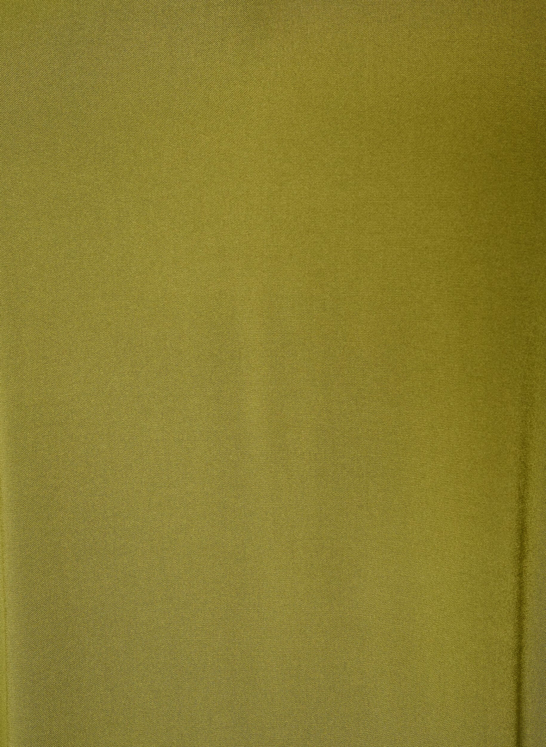 ZizzifashionViscose blouse with a V-neck and long sleeves, Green, Packshot image number 2