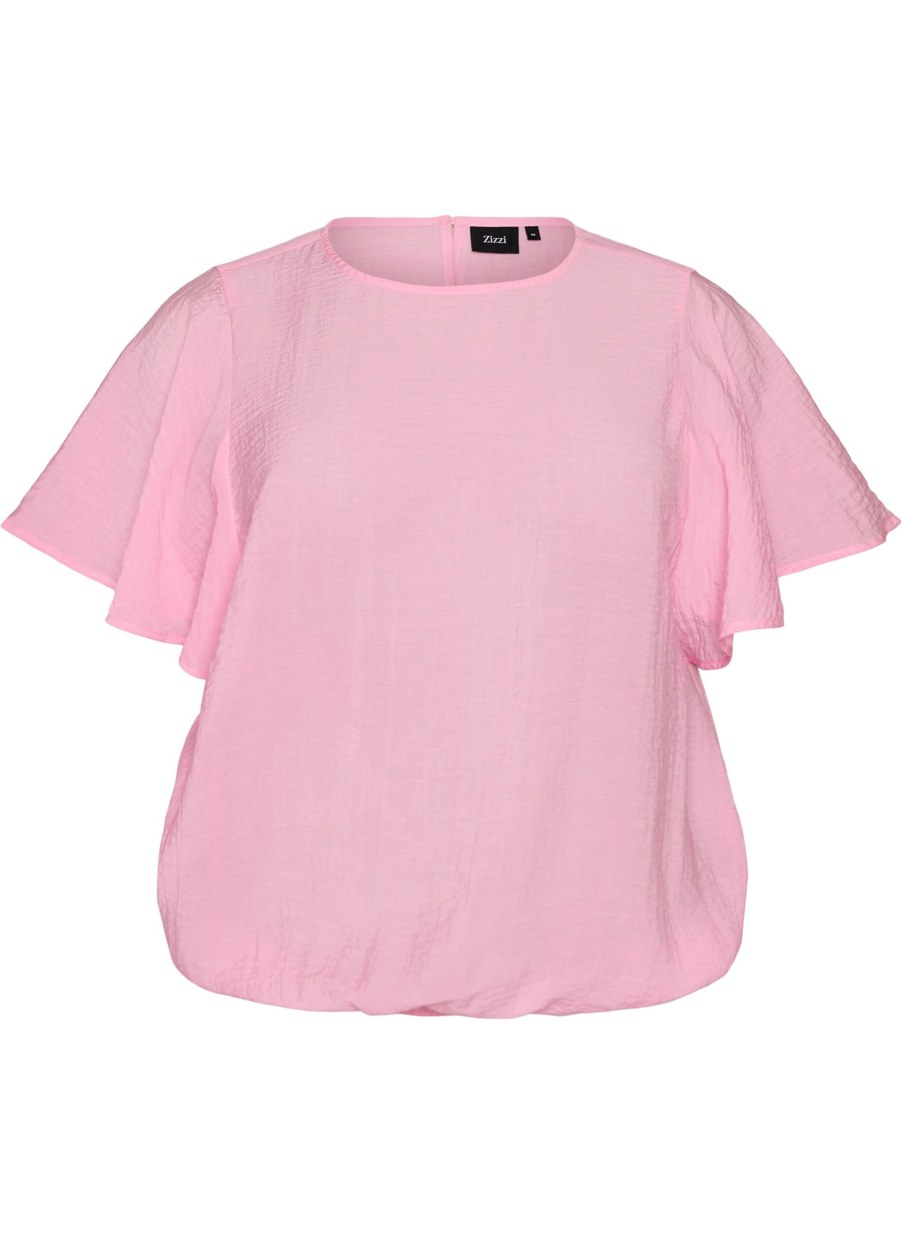 ZizzifashionBlouse with balloon shape and wing sleeves, Pink, Packshot image number 0