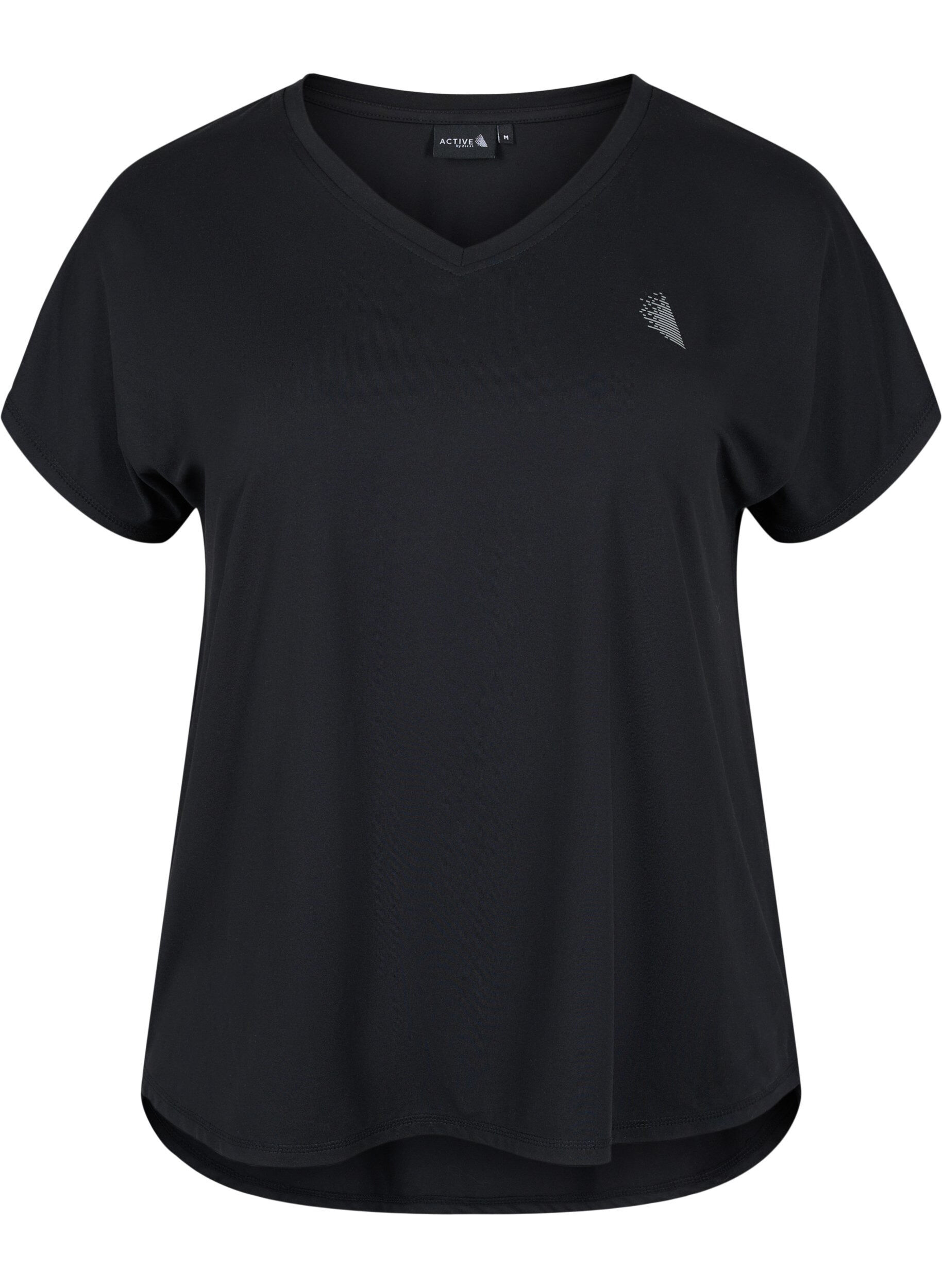 Short sleeve sport t-shirt with v-neck