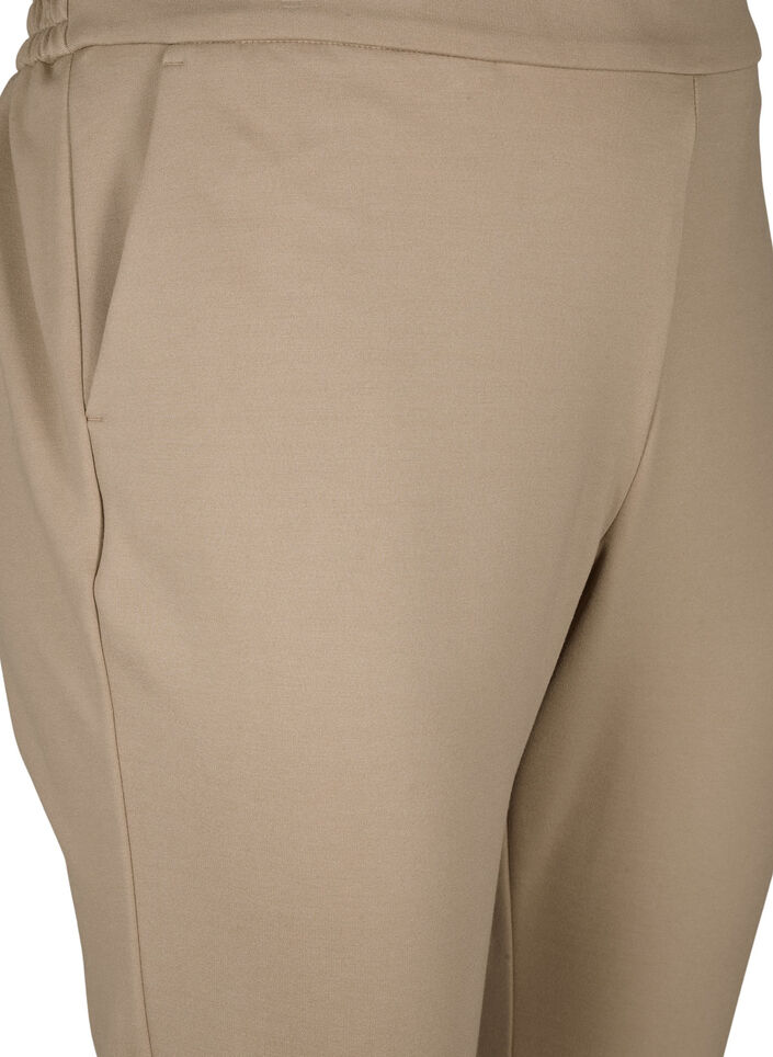 Cropped trousers with pockets, Beige, Packshot image number 2
