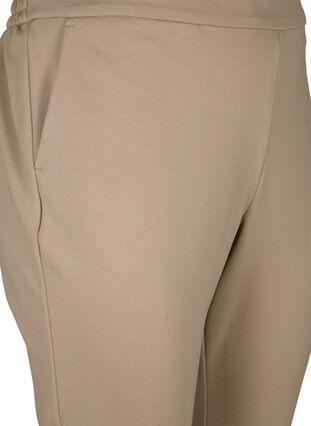 Cropped trousers with pockets, Silver Mink, Packshot image number 2