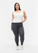 Gray melange leggings, Dark Grey Melange, Model image number 2