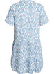 Short A-line dress in cotton muslin, Vanilla, Packshot image number 2