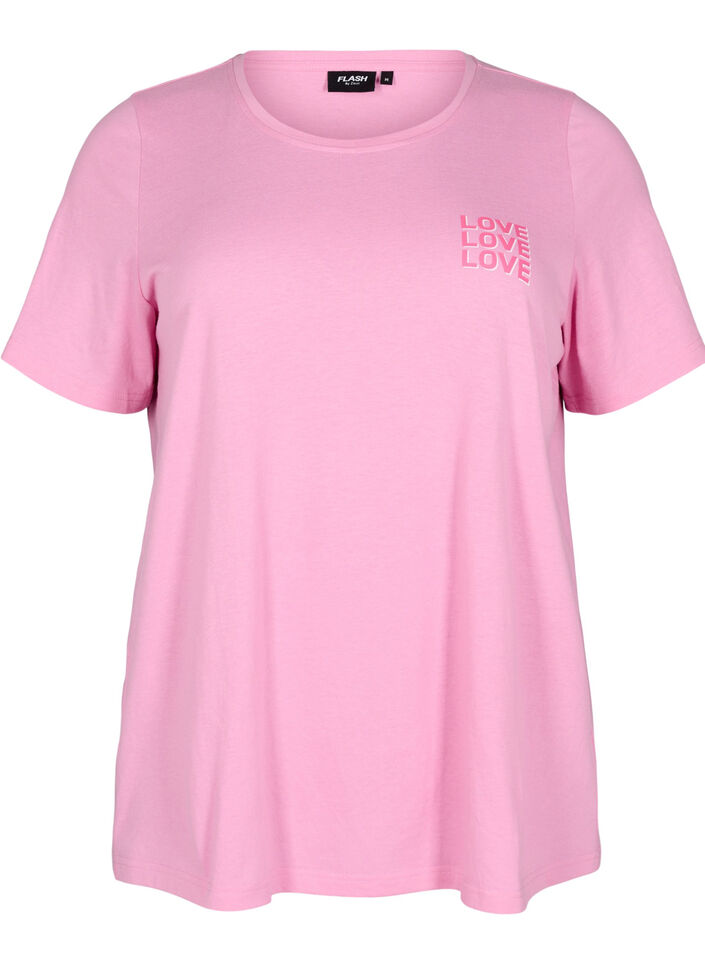 FLASH - T-shirt with motif, Pink, Packshot image number 0