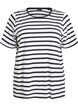 Striped T-shirt in organic cotton, White, Packshot image number 0