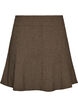 Small check A-line skirt, Brown, Packshot image number 1