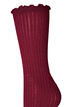 3-pack of ribbed socks with a wavy edge, Brown, Packshot image number 3