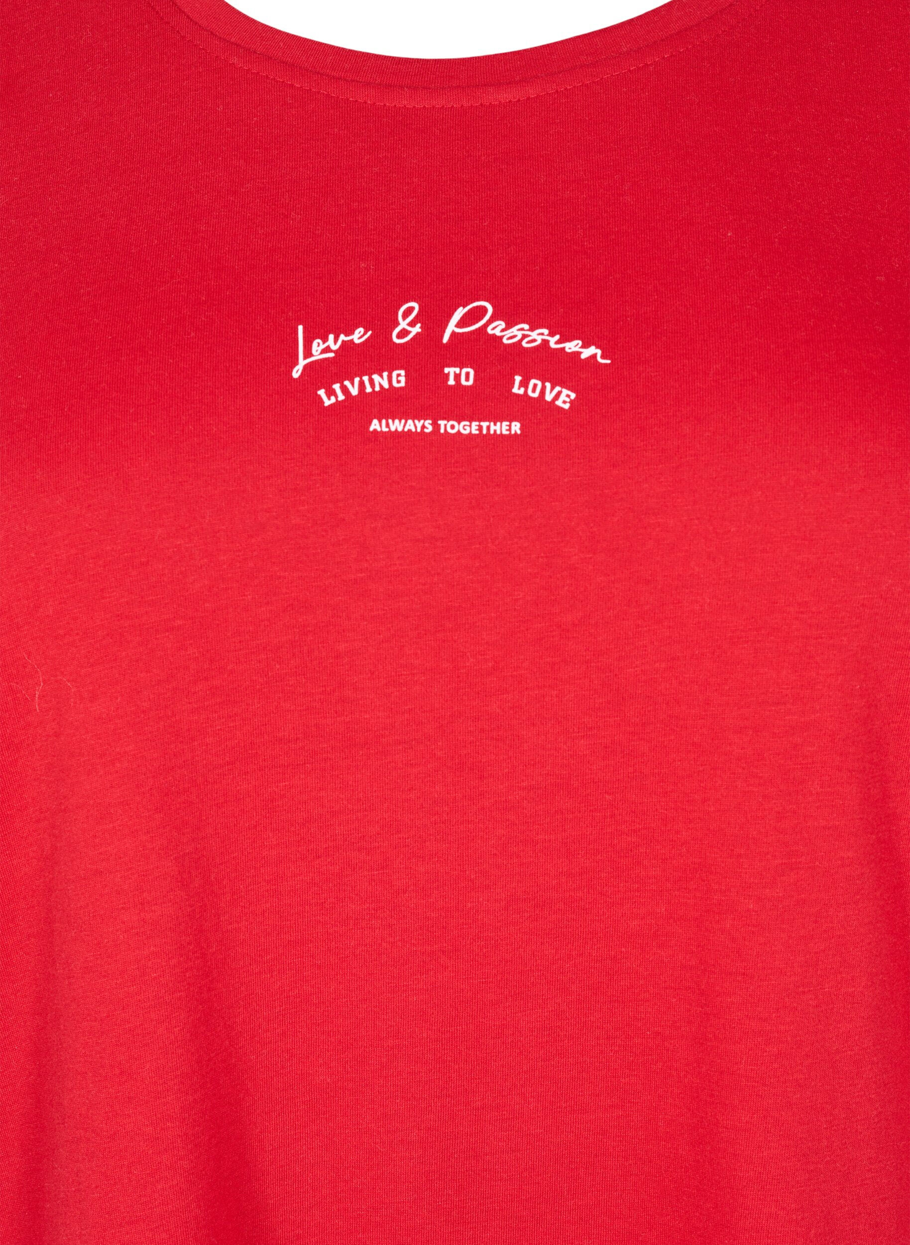 Zizzifashion FLASH - T-shirt with motif, Red, Packshot image number 2