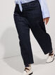 Barrel fit jeans with high waist, Blue, Model image number 3