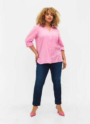 Shirt with button closure, Begonia Pink, Model image number 2