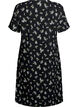 Short-sleeved dress with a V-neck, Black, Packshot image number 1