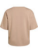 Loose T-shirt with half sleeves, Beige, Packshot image number 1