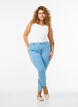 Cropped Amy jeans with zipper detail, Light Blue, Model image number 0