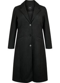 Coat with buttons and pockets