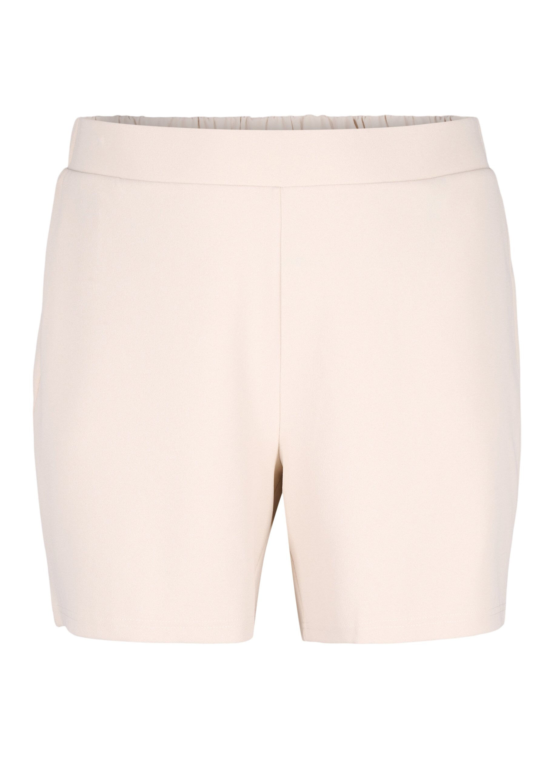 Zizzifashion Loose shorts with pockets, Beige, Packshot image number 0