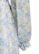 Floral midi dress with wrap-look and smock, Light Blue, Packshot image number 3