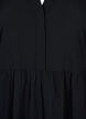  Plain midi dress with 3/4 sleeves, Black, Packshot image number 2