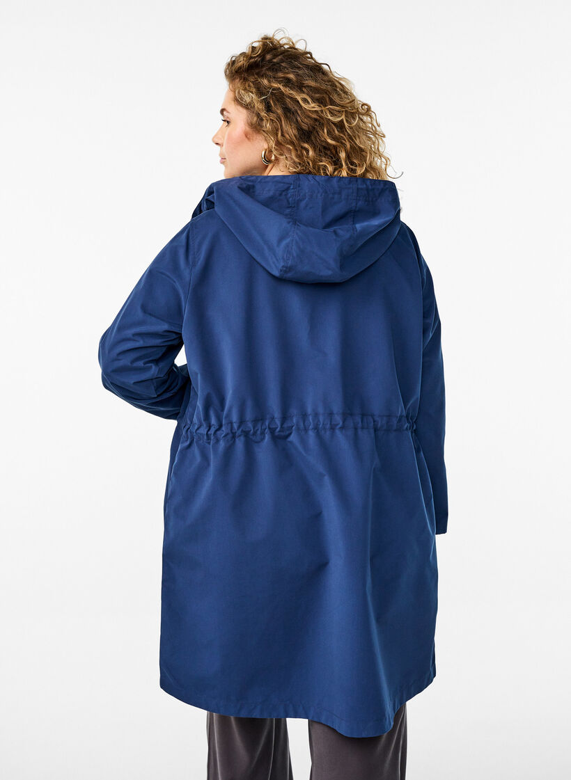 FLASH - Lightweight parka with a hood, Blue, Model image number 2