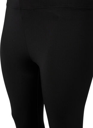 2-pack leggings with 3/4 length, Black / Black, Packshot image number 2