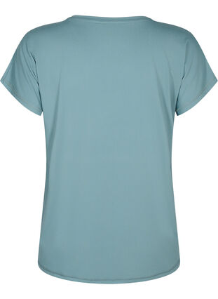 Short-sleeved workout t-shirt, North Atlantic, Packshot image number 1