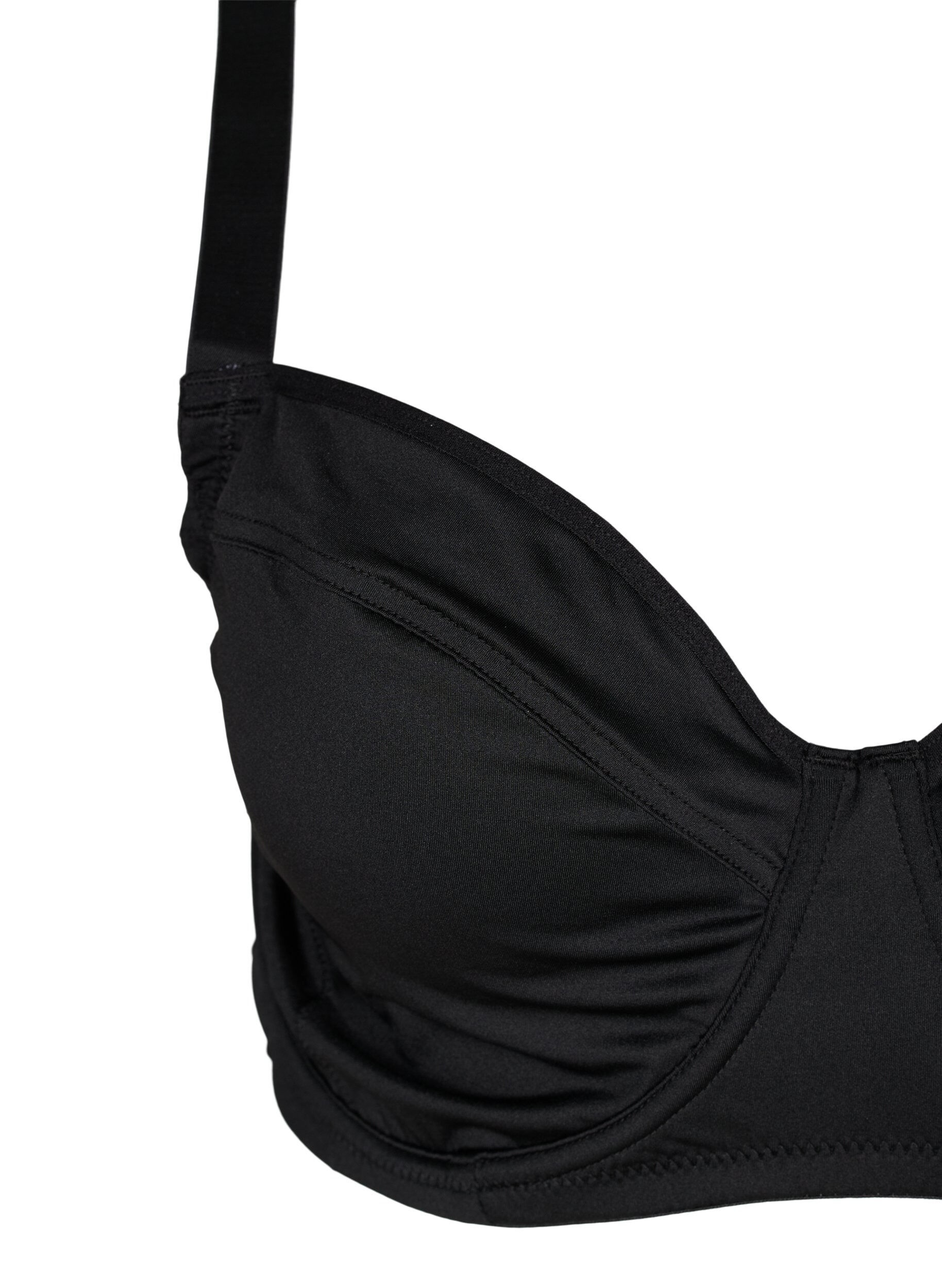 Zizzifashion Underwired bra with back detail, Black, Packshot image number 2