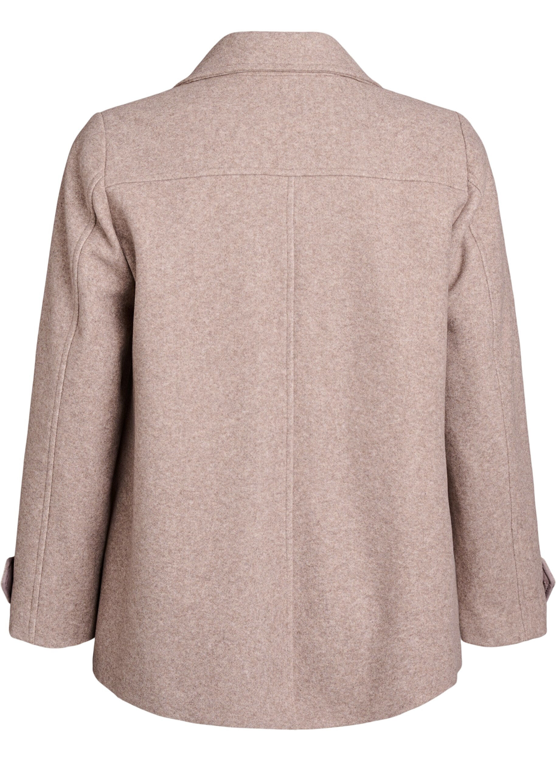 ZizzifashionShort coat with double-breasted button closure, Beige, Packshot image number 1