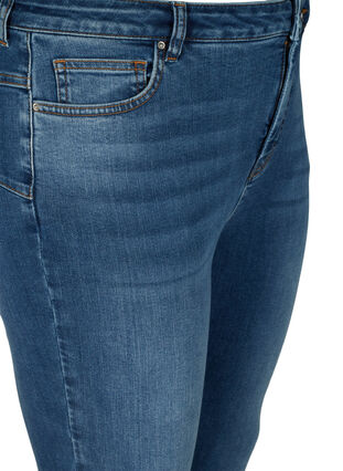 High-waisted Amy jeans with push-up effect, Blue denim, Packshot image number 2