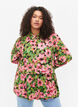 Floral shirt in viscose, Pink G. Flower AOP, Model image number 0