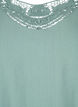 Blouse in viscose with crochet detail, Chinois Green, Packshot image number 2