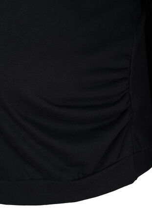 Maternity sweater with ribbed edges, Black, Packshot image number 3