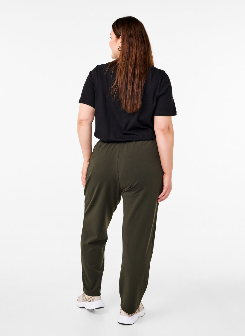 FLASH - Straight fit trousers, Green, Model image number 1