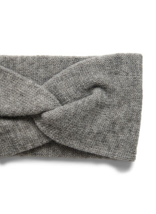 Knitted headband, Medium Grey Melange, Packshot image number 2