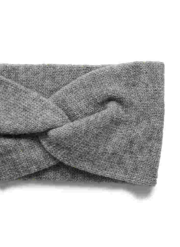 Knitted headband, Medium Grey Melange, Packshot image number 2