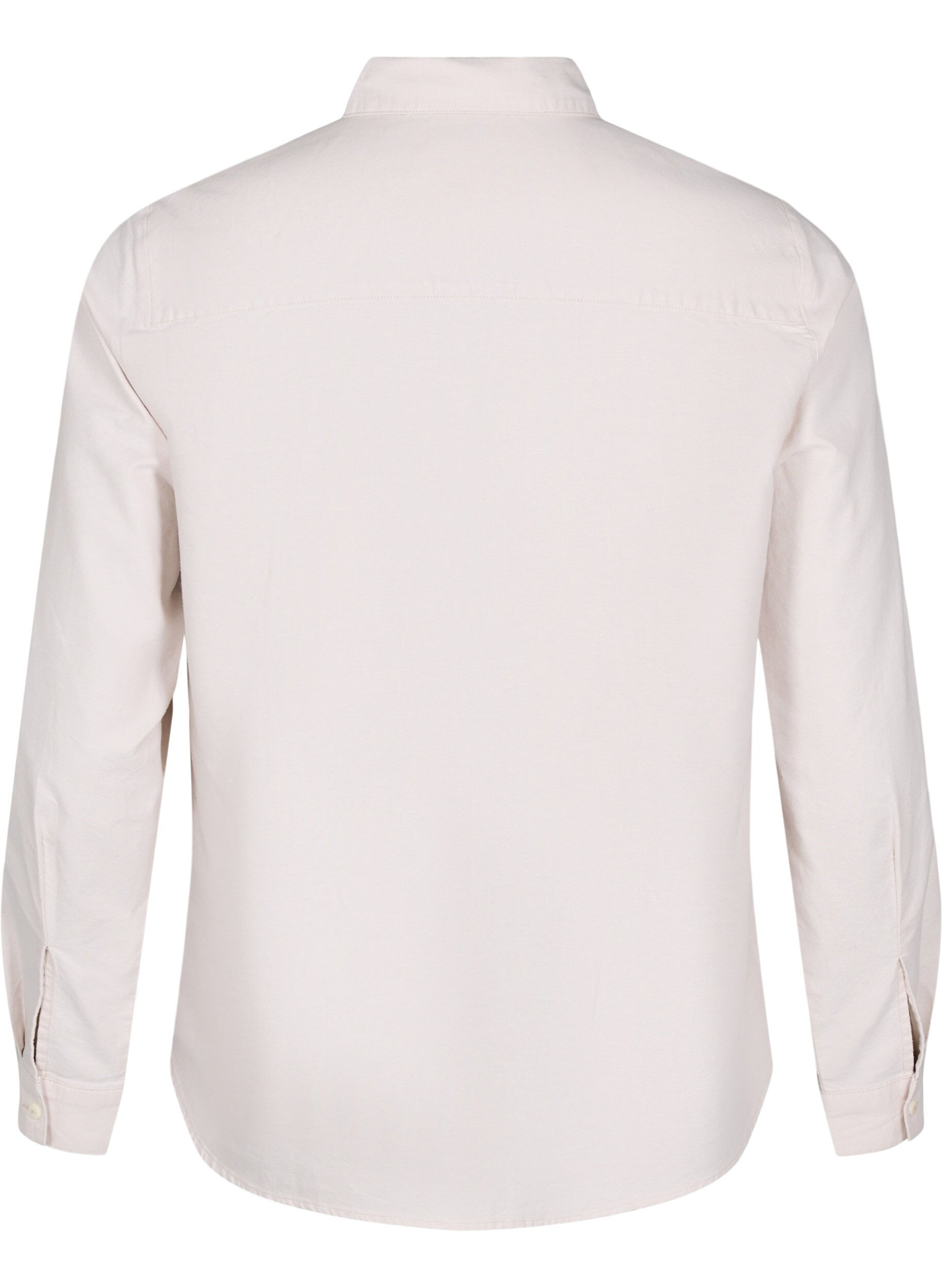 Zizzifashion Long-sleeved cotton shirt, Beige, Packshot image number 1