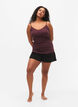 2-pack night tops in rib, Black/Fudge, Model image number 2