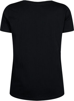 Training T-shirt with print, Black Make It Move, Packshot image number 1