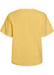 Organic cotton T-shirt with a small front motif, Yellow, Packshot image number 1