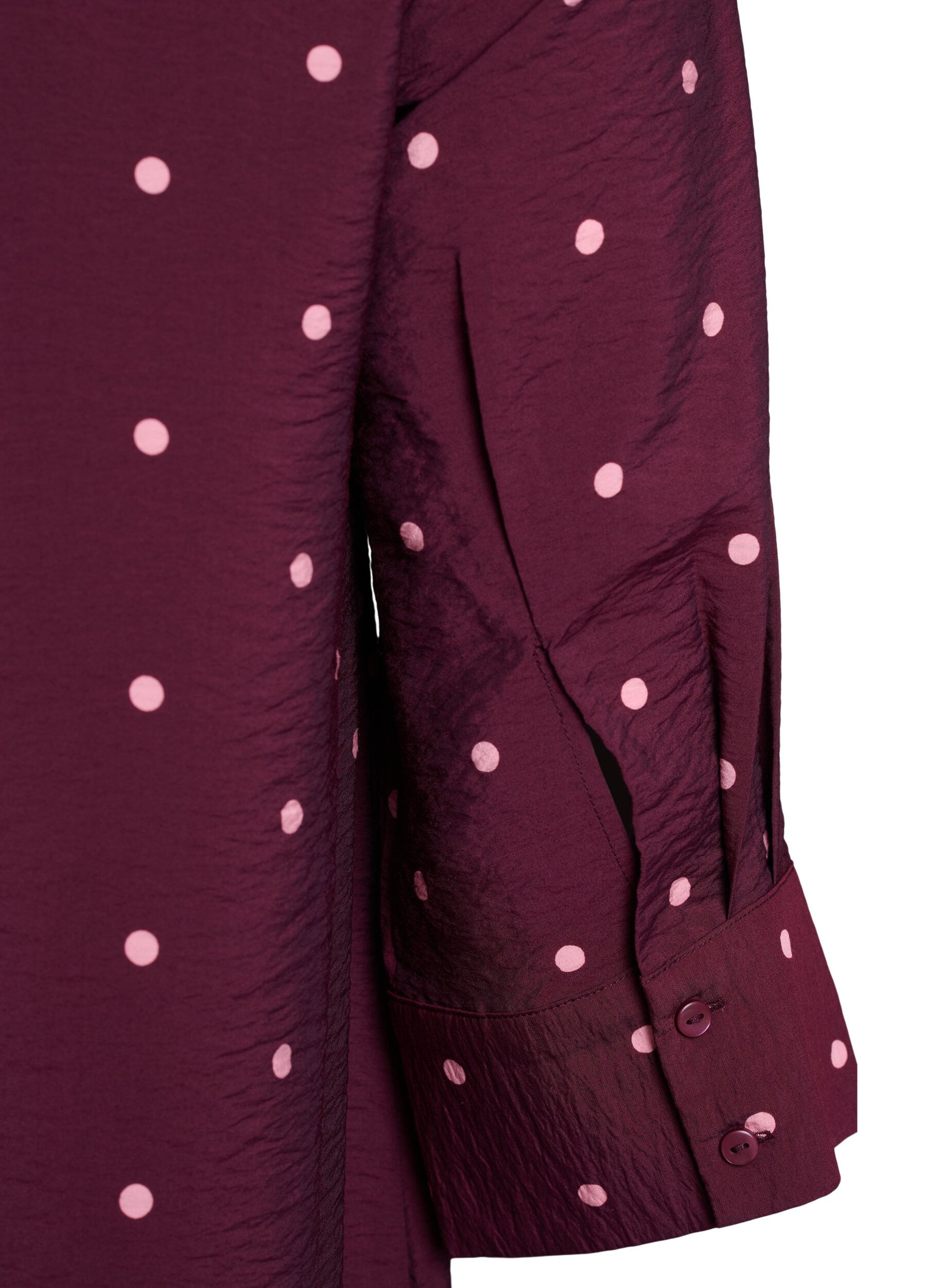 ZizzifashionShort dress with collar and chest pocket, Red, Packshot image number 3