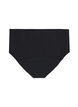 High-waisted cotton overnight period panties, Black, Packshot image number 1