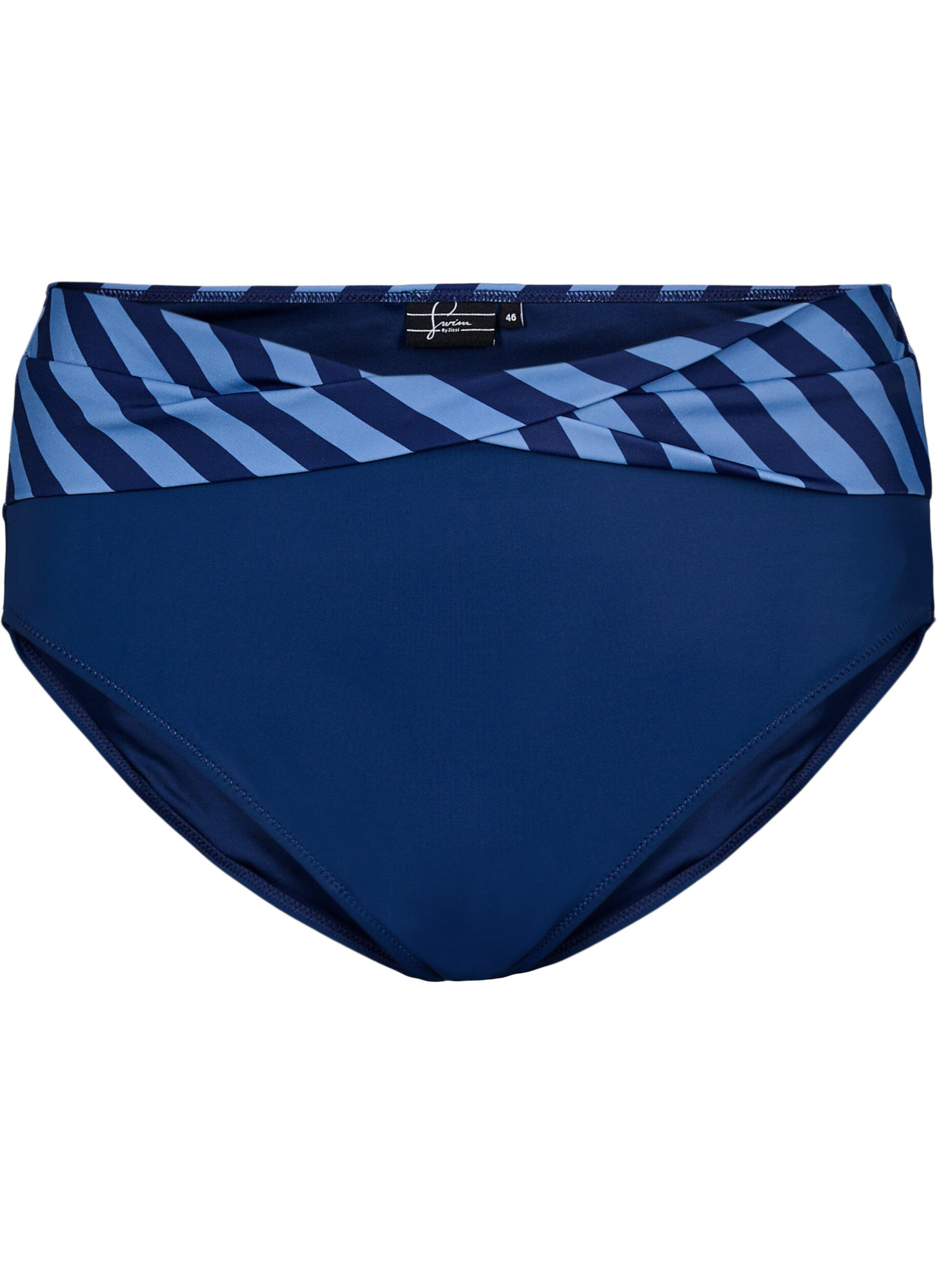 Zizzifashion Bikini briefs with wrap detail, Blue, Packshot image number 0