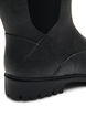 Wide fit - Short wellies with elastic neoprene shaft, Black, Packshot image number 4