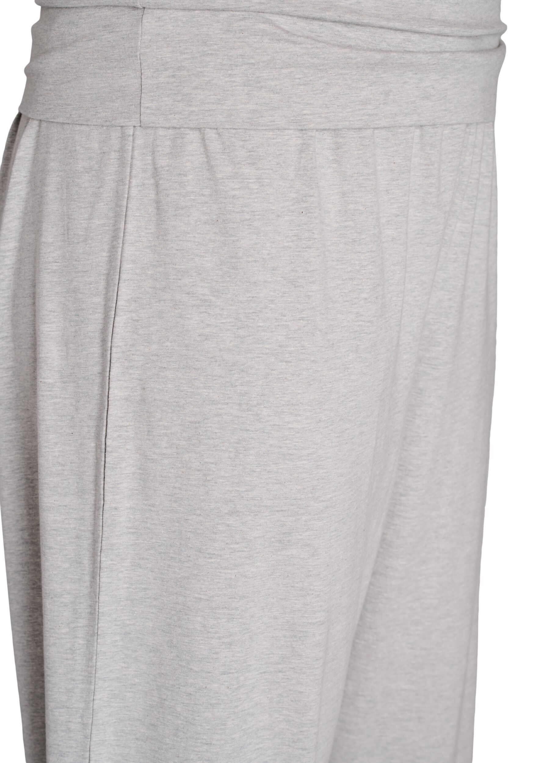 Zizzifashion Loose lounge trousers with wide waistband, Grey, Packshot image number 2