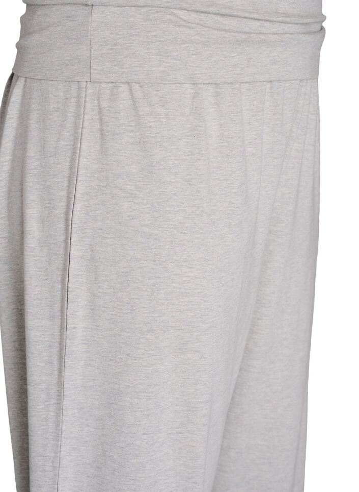 Loose lounge trousers with wide waistband, Grey, Packshot image number 2
