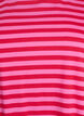 Long striped night T-shirt, Pink, Packshot image number 2
